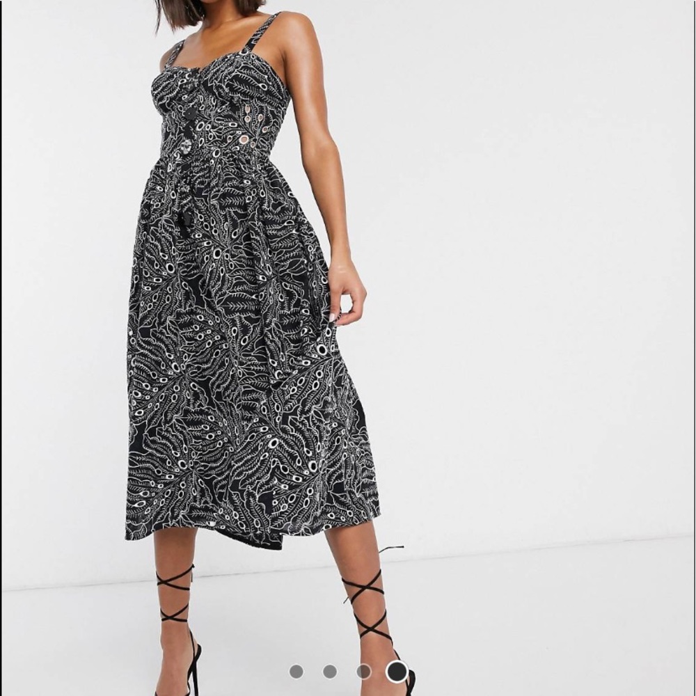Asos Design midi prom dress